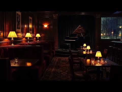 A Dark Rainy Night in Manhattan | 1940s Noir Jazz Lounge